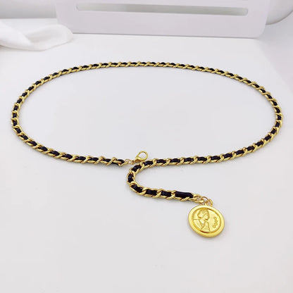 Elegant Gold Chain Waist Belt for Women
