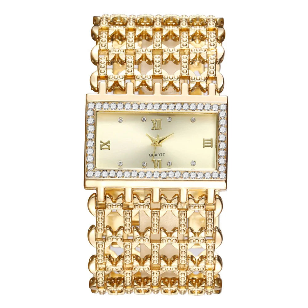 Minimalist Gold Quartz Bracelet Watch